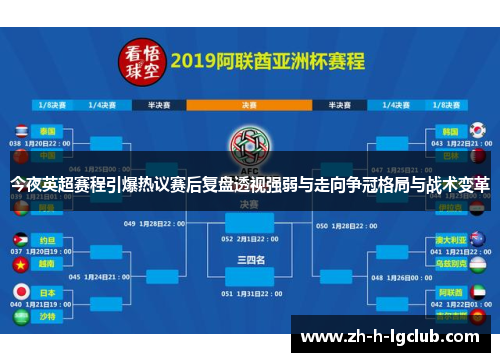 今夜英超赛程引爆热议赛后复盘透视强弱与走向争冠格局与战术变革